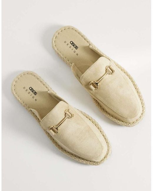 ASOS Natural Mule Espadrilles for men