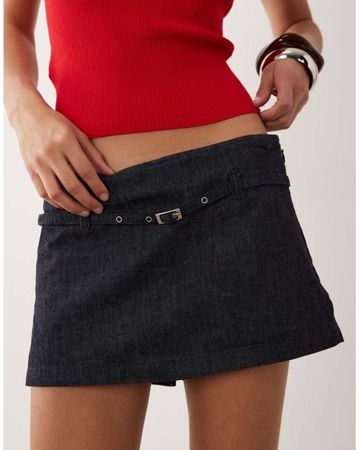 Mango Denim Skort in het Red