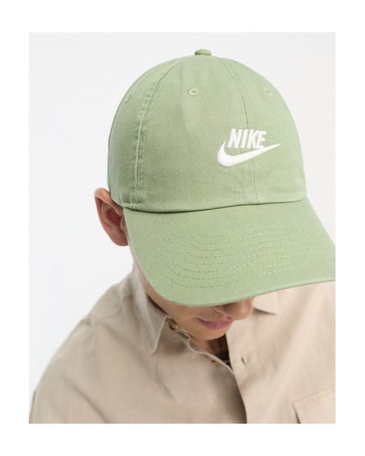 Gorra verde lavado con logo Nike de hombre de color Verde | Lyst