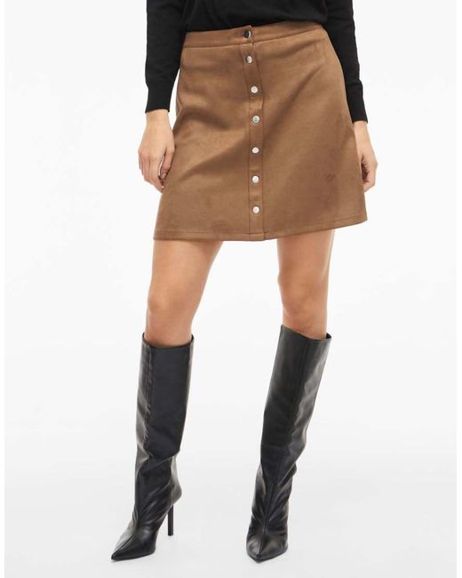 Vila Black Mini Skirt