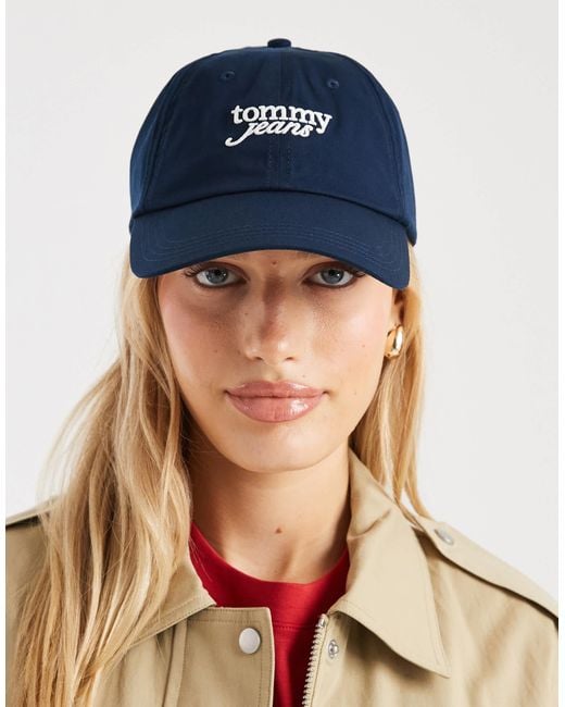Tommy Hilfiger Blue Script Logo Cap