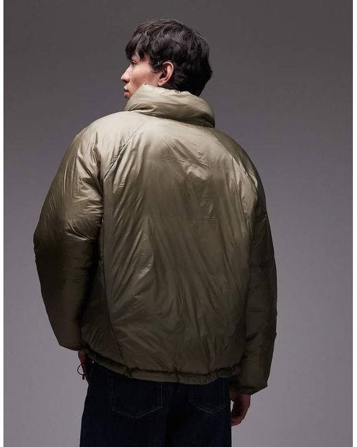 Obey Gray Echo Puffer Jacket for men