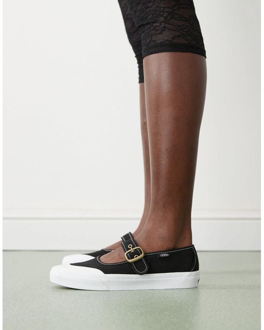 Vans Black Mary Jane Plimsolls