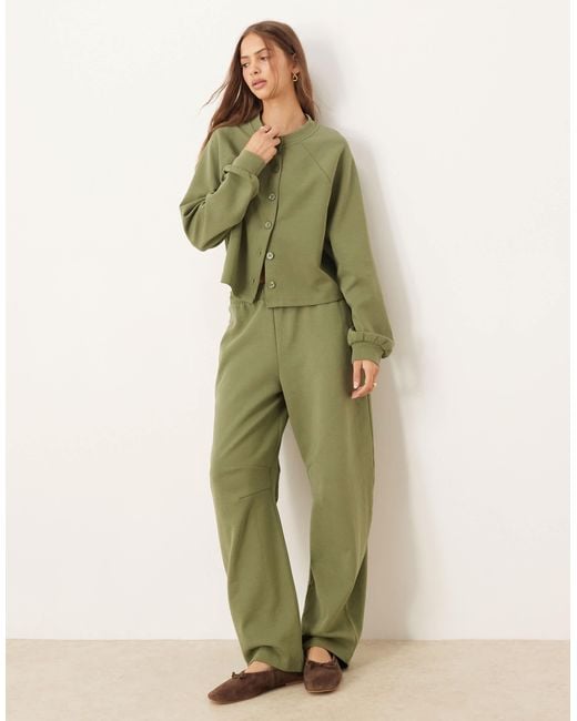 ASOS Green Interlock Cardigan