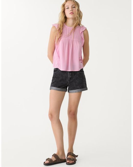Blusa Ampia Polvere Con Volant di Stradivarius in Pink