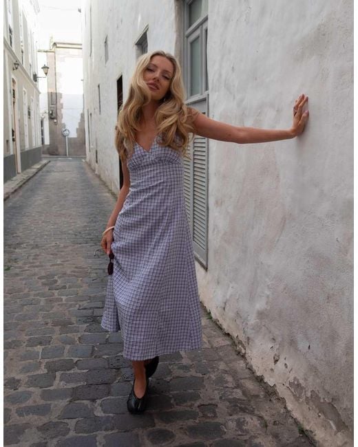 Daisy Street Gray X Emma Jean V Neck Midaxi Dress
