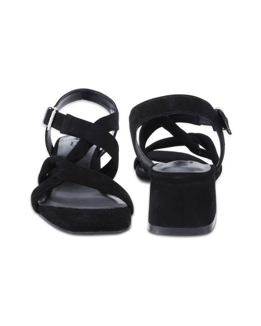 OFF THE HOOK White Nicola Suede Leather Strappy Low Block Heel Sandals