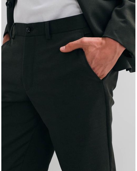 Jack & Jones Green Super Slim Fit Suit Trousers for men