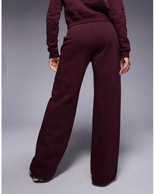 Nike Purple Script Logo Straight Leg joggers