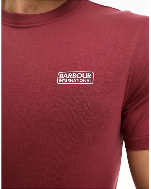 T-shirt à petit logo - foncé Barbour pour homme en coloris Red