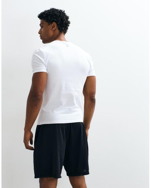 4505 White 4504 Shrunken Fit Cotton Baby Tee With Quick Dry Finish for men