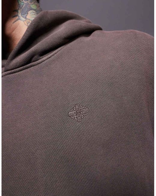 Sudadera Lavado Con Capucha Essentials De (Parte De Un Conjunto) The Couture Club de hombre de color Gray