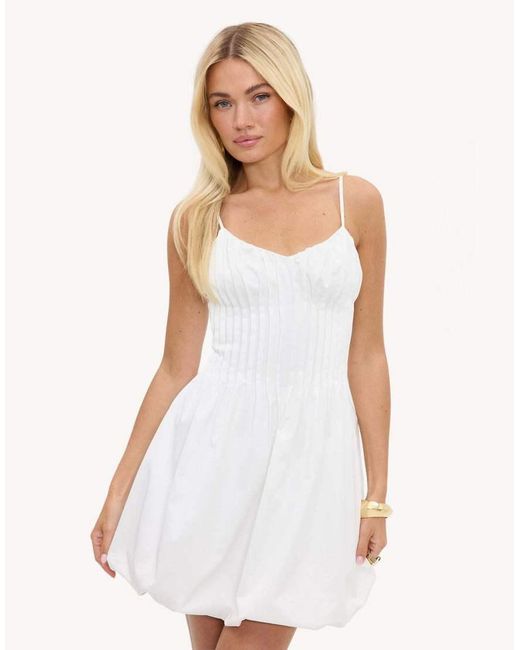 Loavies White Hold Each Second Balloon Dress