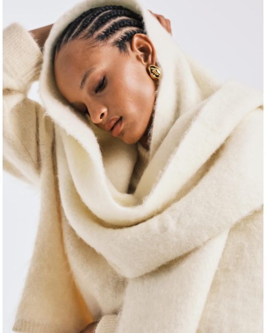 ASOS Natural – pullover aus hochwertigem mohair