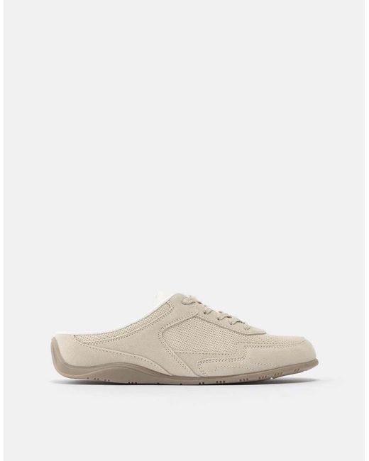 Pull&Bear White Mule Trainers