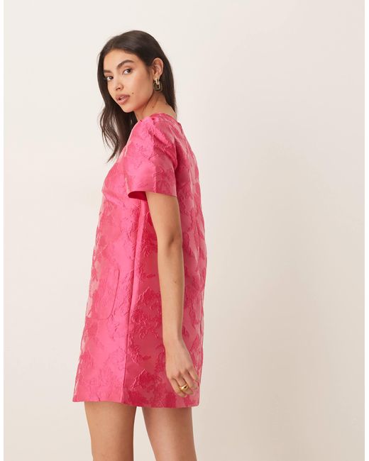 Sister Jane Pink – foxglove – jacquard-minikleid