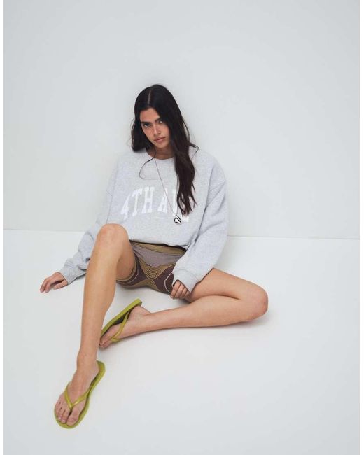 4th & Reckless Gray Logo Front Sweatshirt