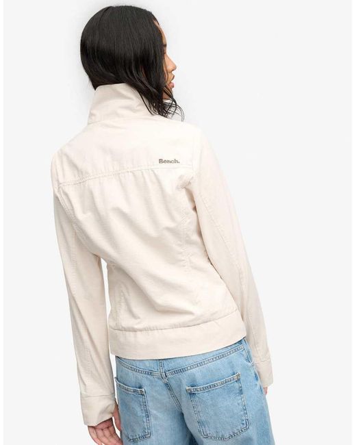 Bench x Superdry & Co Blue Double Zip Funnel Ripstop Jacket