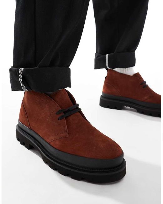 Botas Desert Badell De Clarks-Marrón Clarks de hombre de color Black