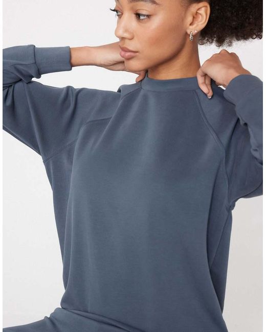 Tezenis Blue Soft Touch Round Neck Sweatshirt