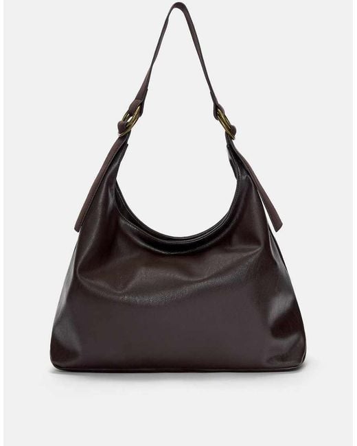 Pull&Bear Black Shopper Bag With Rings