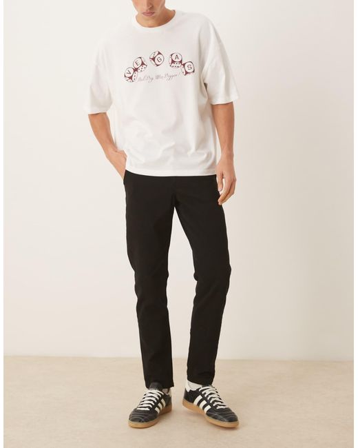 ASOS Natural Tapered Trousers for men