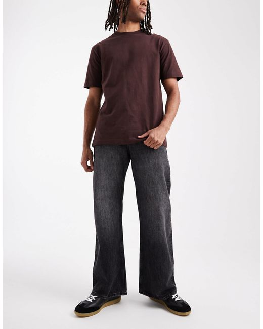 Jack & Jones Black Toby Flared Jeans for men