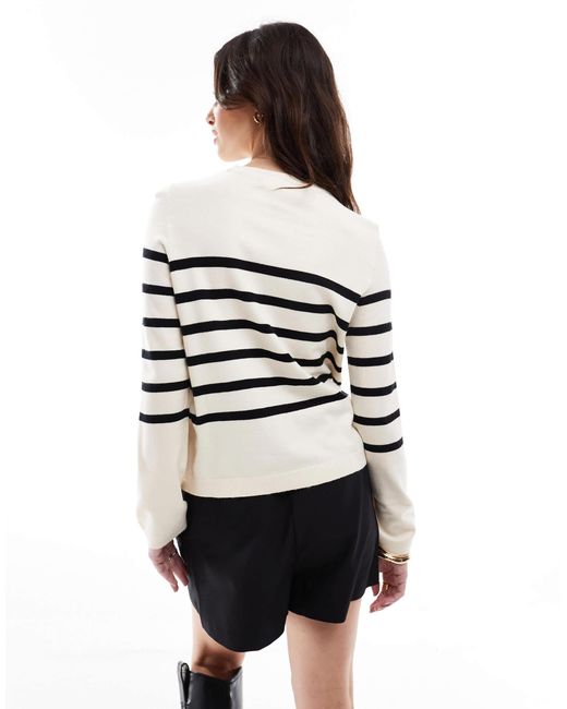Pull ras Vero Moda en coloris White