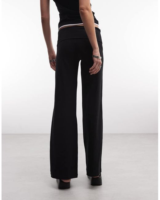 Collusion White Low Rise Flared Track Pant Co-ord