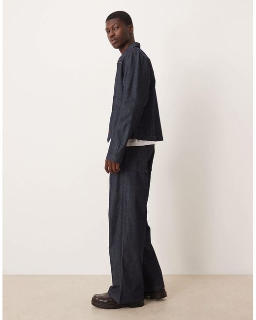 ASOS Blue Co-ord Super baggy Jeans for men