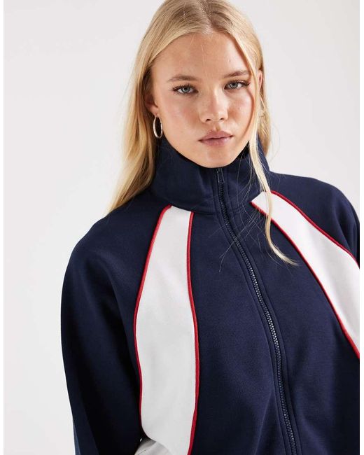 ASOS Blue Sporty Track Top