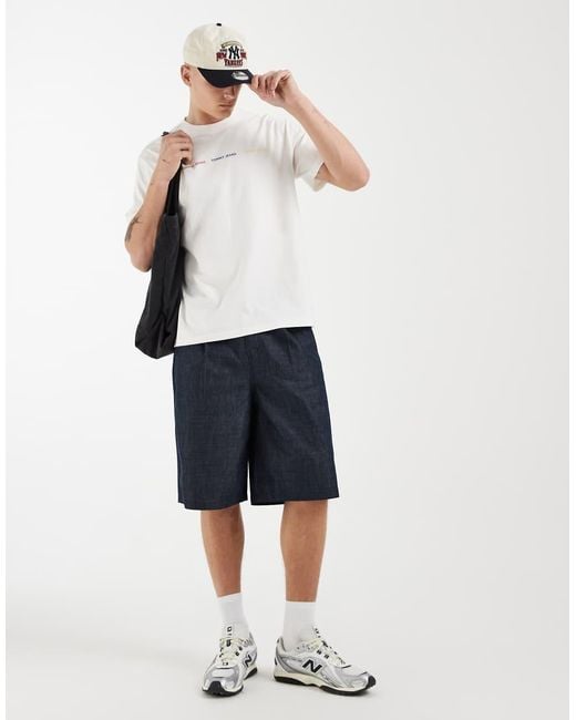 Tommy Hilfiger White Repeat Logo T-shirt for men