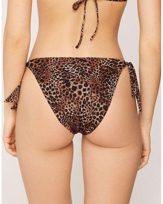 Tezenis Black Savage Sun Bikini Bottoms With Ties
