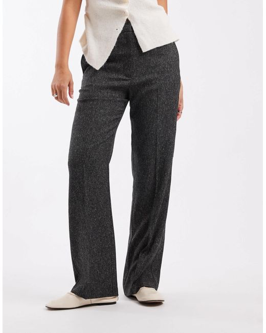 ASOS Black Tailored Slim Straight Leg Trousers