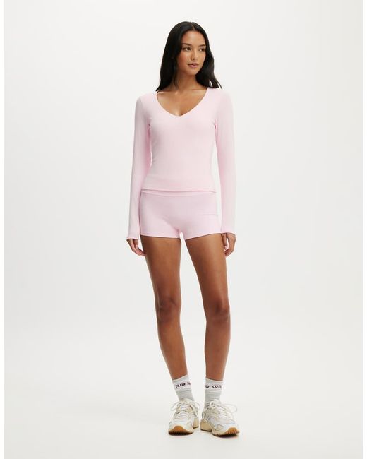 Cotton On Pink Ultra Soft Scoop Neck Long Sleeve