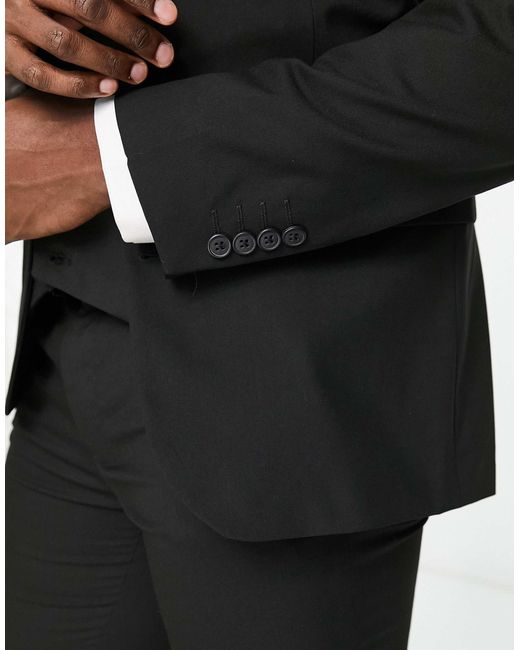 Veste ASOS pour homme en coloris Black