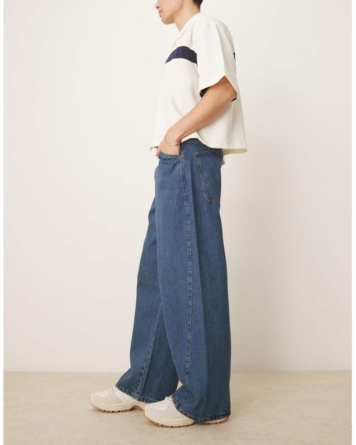 ASOS – superweite jeans in Blue für Herren