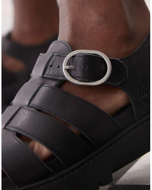 Timberland Black Clairemont Way Fisherman Sandals