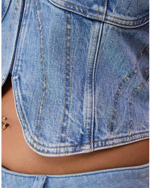 GOOD AMERICAN Blue Denim Vest