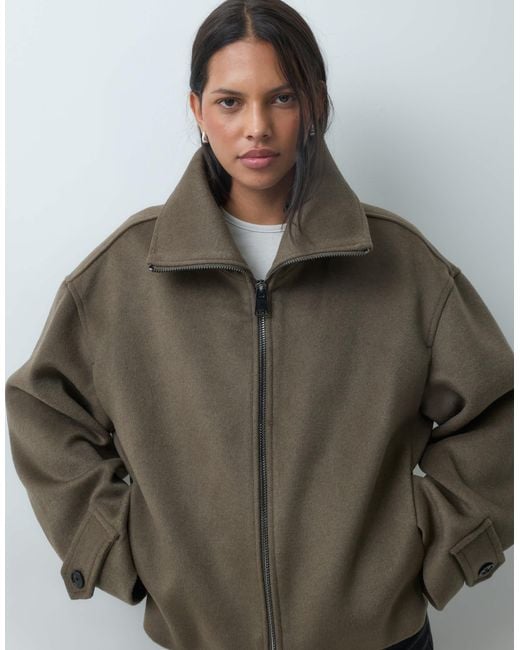 Mango Green Short Jacket