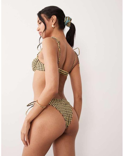 Wild Lovers Green Lemonade Tie Side Bikini Bottom