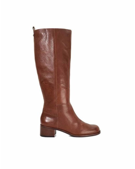 Dune Brown Turner Knee High Boots