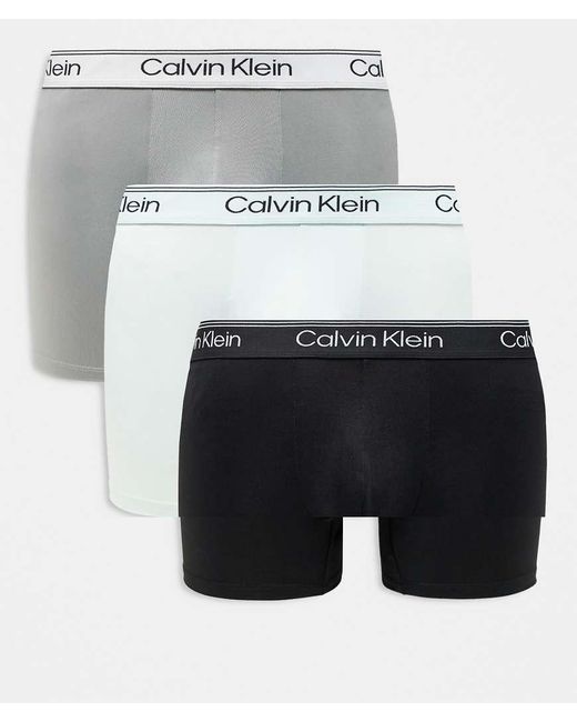 Microfibre Stretch di Calvin Klein in White da Uomo