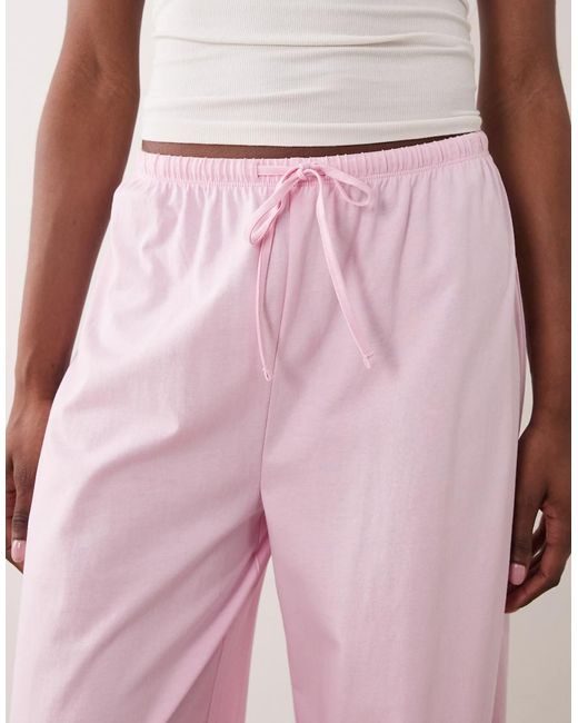 ASOS Pink Asos Design Tall Mix & Match Cotton Pajama Pants