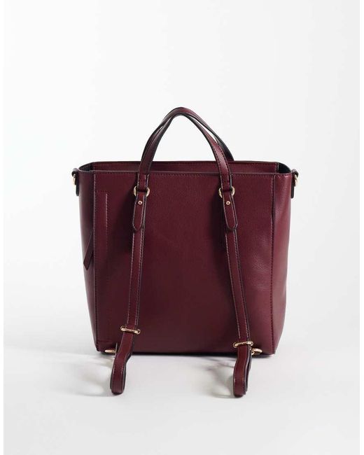 ASOS Purple Backpack Tote Bag