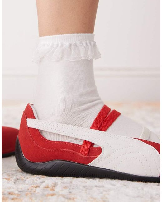 Bailarinas Rojas Speedcat De PUMA de color White