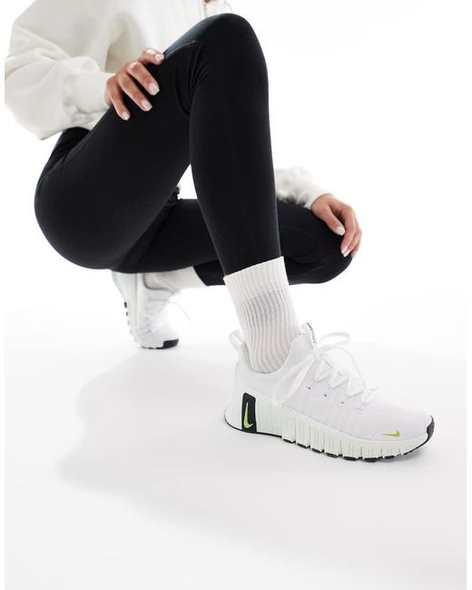 Nike White Free Metcon 6 Trainers