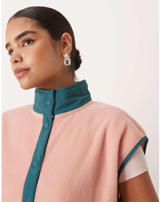 ASOS Blue Polar Fleece Gilet