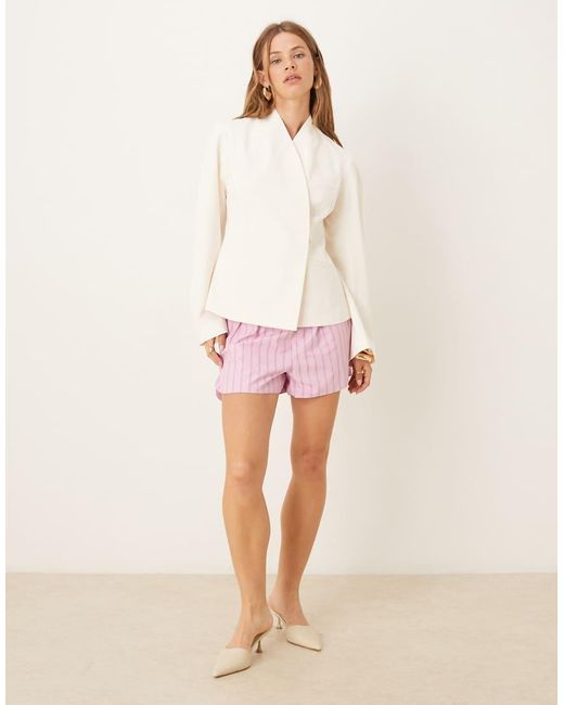Glamorous Pink Side Split Shorts