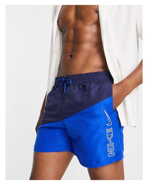 Nike – badeshorts in Blue für Herren